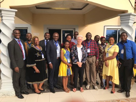 Partners and stakeholders at the closure of the one-day CRENC/IeDEA Cameroon stakeholders’ meeting